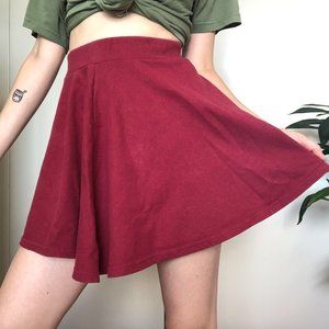 Maroon Skater Skirt